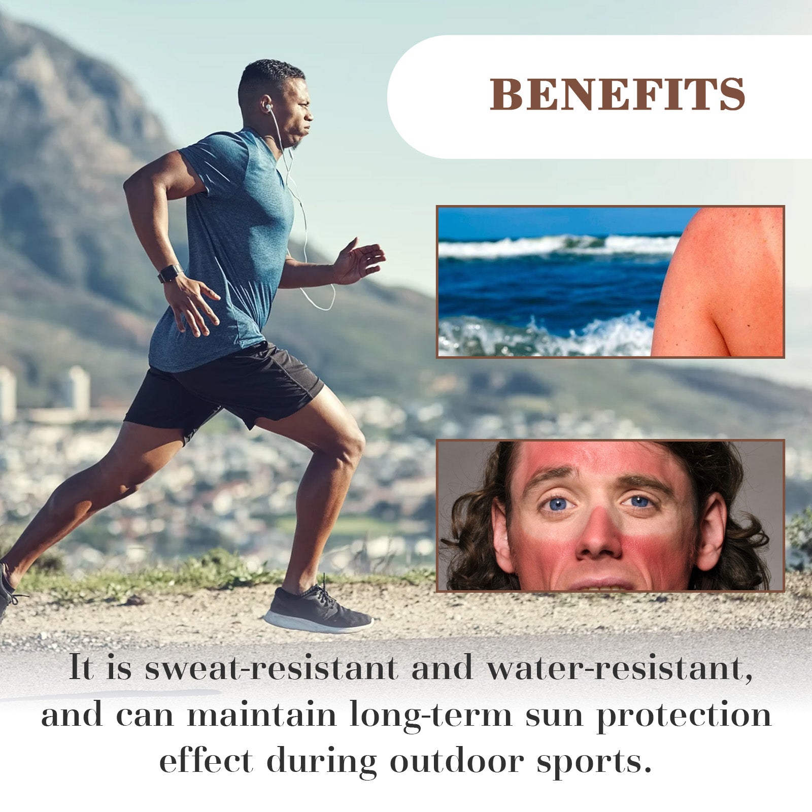 East Moon Enhanced Sunscreen For Men, Summer Outdoor Uv Protection Moisturizing Mild Refreshing Protective Cream - 5 - CJ