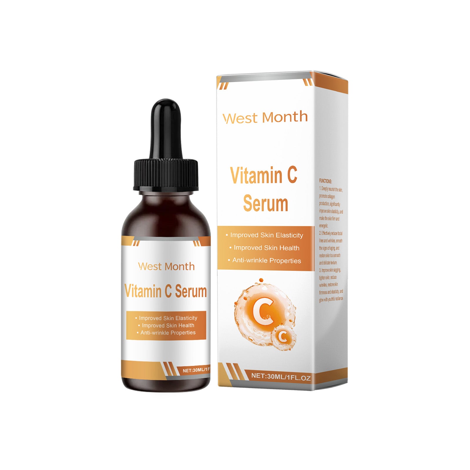 West&Month Facial Serum Nourishes And Restores Fine Lines And Improves Skin Elasticity And Shine - 5 - CJ