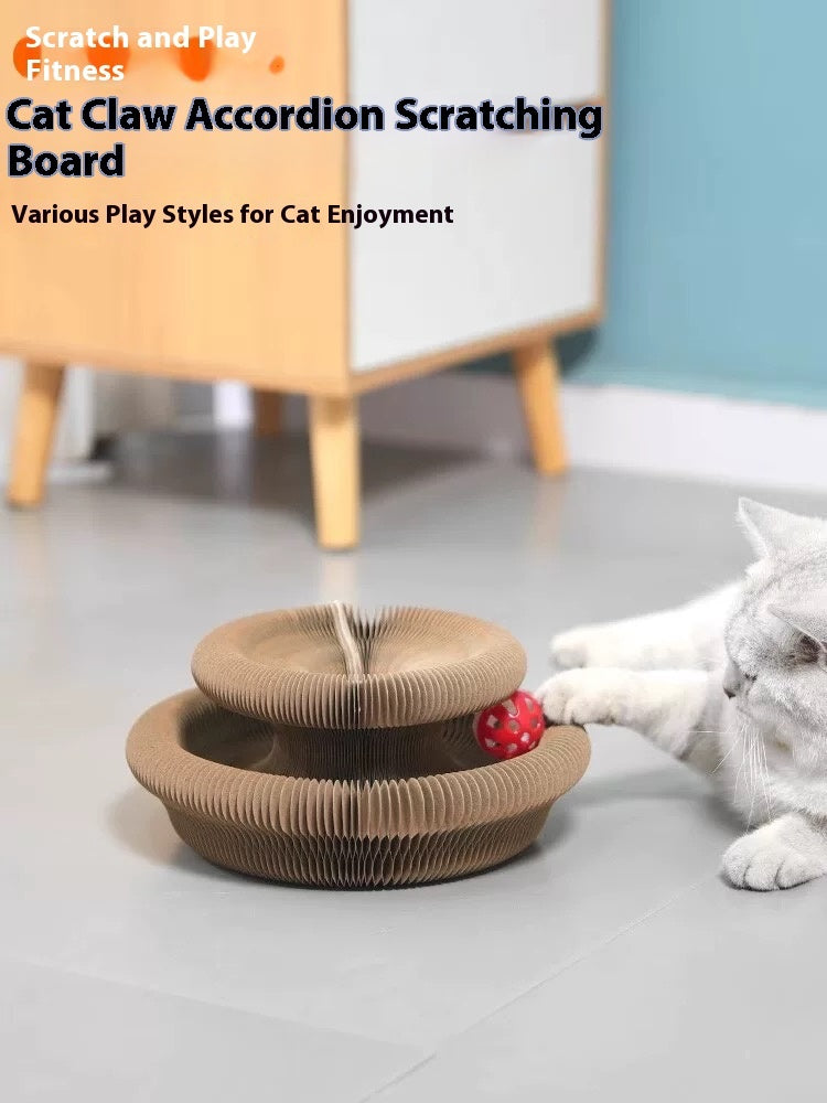 Folding Cat Scratcher, A Magical Foldable Toy - 5 - CJ