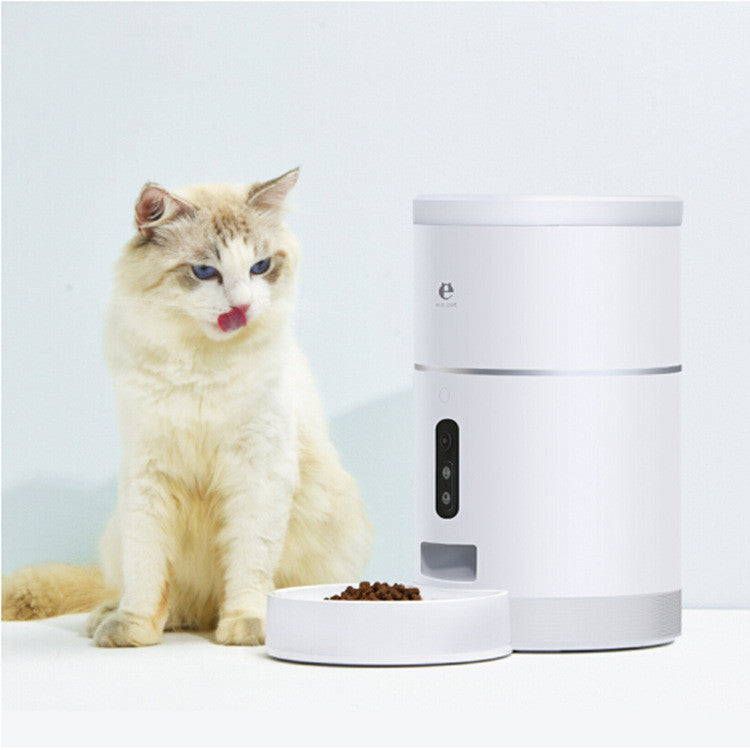 Pet Dog Cat Food Dispenser Bowl with Camera Wide Angle Automatic Pet Feeder Food Bowl APP Control Pet Accessories - 0 - CJ