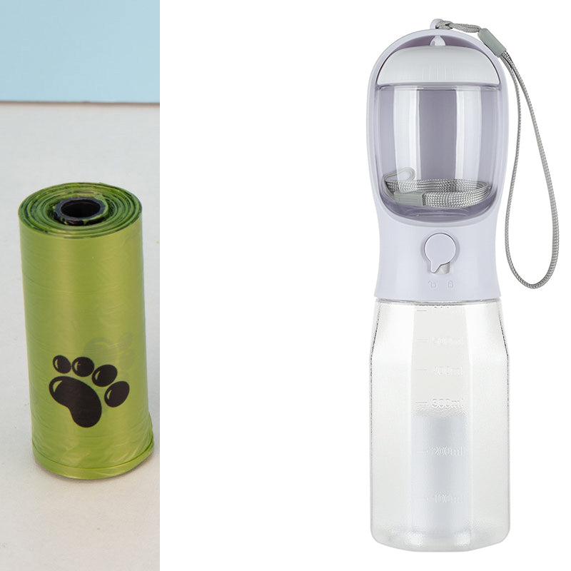 Portable Cat Dog Water Bottle Food Feeder Drinker Poop Dispenser 3 In 1 Leak - proof Multifunctional Dog Water Bottle Pet Products - 0 - CJ
