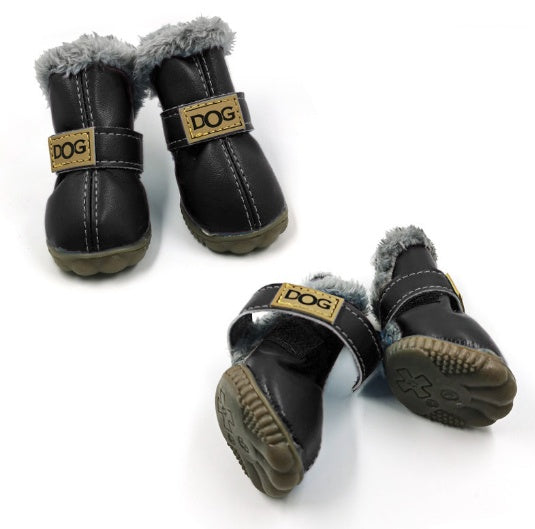 Dog Thick Snow Boots Keep Warm Teddy Autumn And Winter VIP Shoes - 0 - CJ