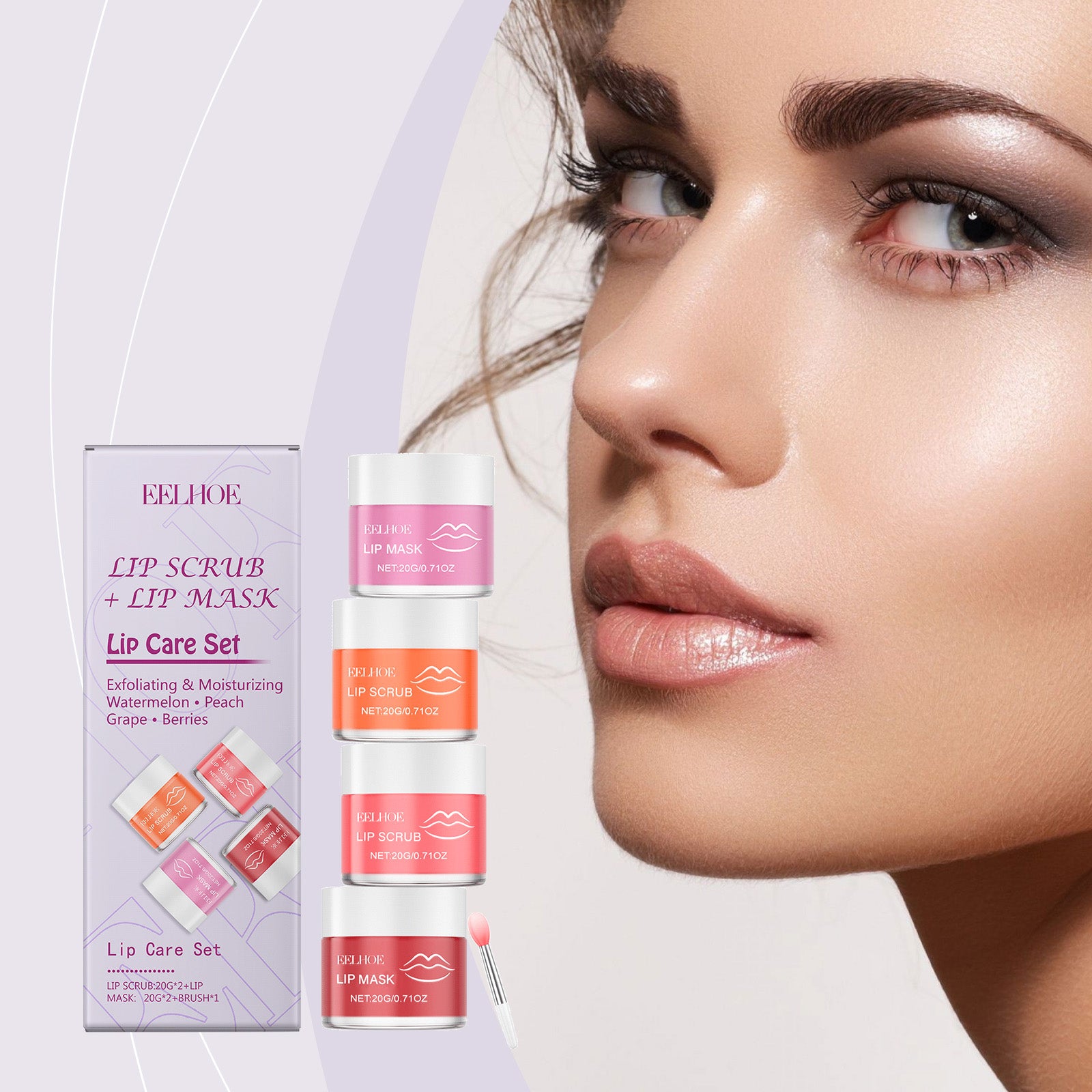 EELHOE Nourishing Lip Care Set, Moisturizing And Gentle, Hydrating Lip And Nourishing Lip Skin For Soft Lips. - 5 - CJ