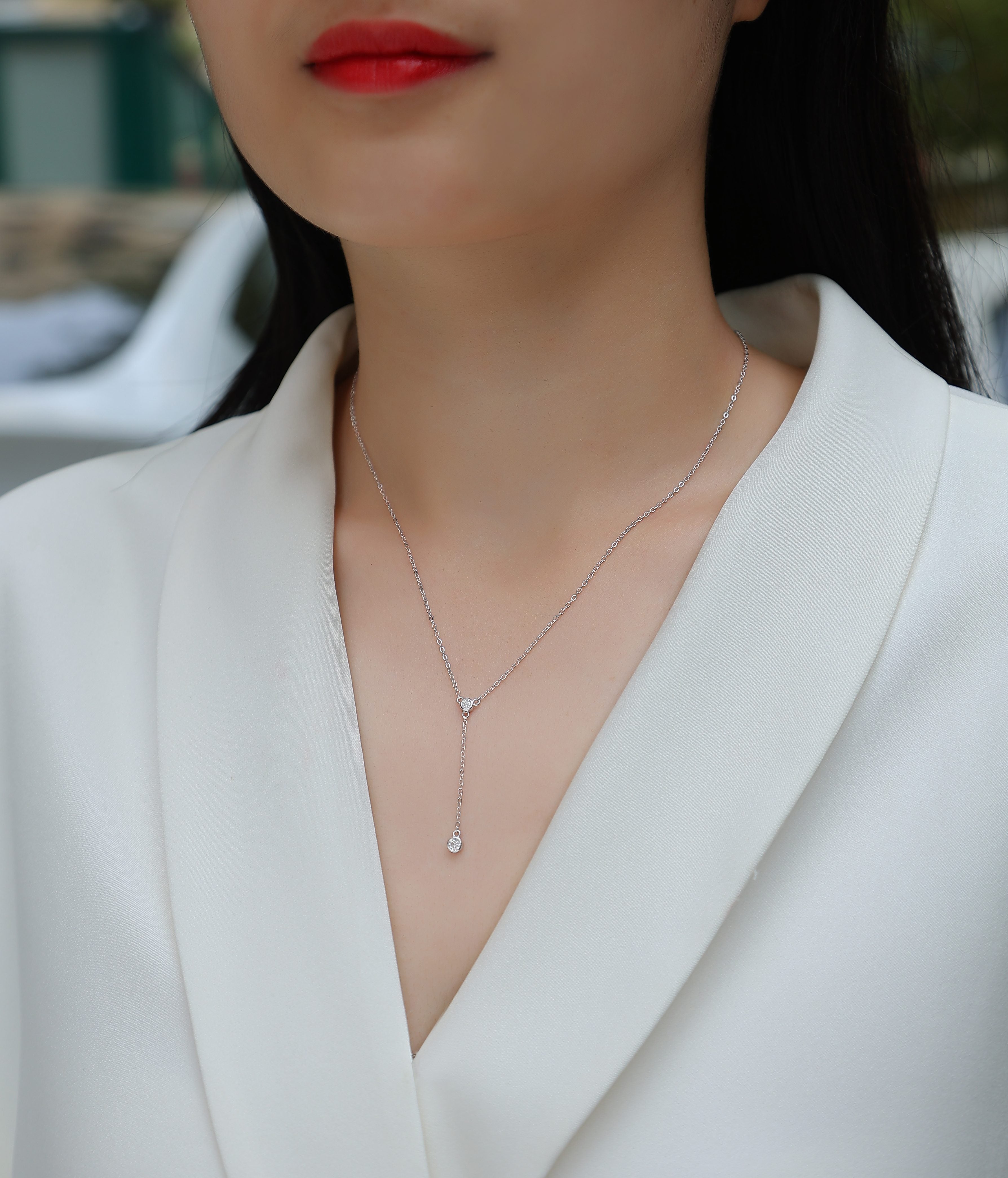 1Tassel - A Fashionable And Luxurious Diamond Jewelry Pendant Set With Moissanite S925 Sterling Silver And Platinum Plating Prohibit TikTok sales - 5 - CJ