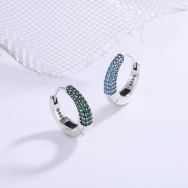 Sterling Silver 925U Shaped Full Bore Oval Earrings - 4 - https://x.com/titan_prim62775J