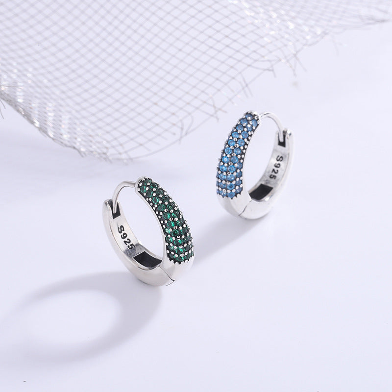 Sterling Silver 925U Shaped Full Bore Oval Earrings - 4 - https://x.com/titan_prim62775J