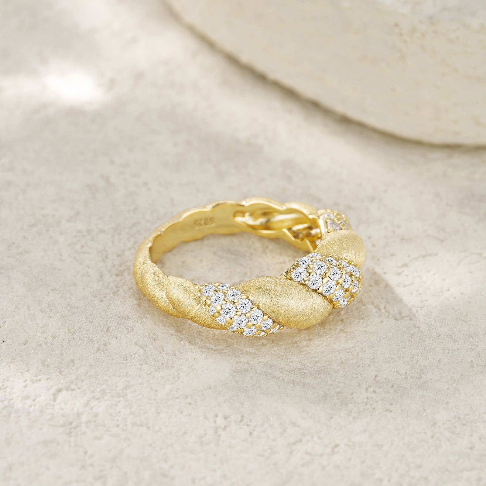 1Tengman - A Fashionable Jewelry Accessory Set With Moissanite S925 Sterling Silver And Gold - plated Diamond Prohibit TikTok sales - 5 - CJ