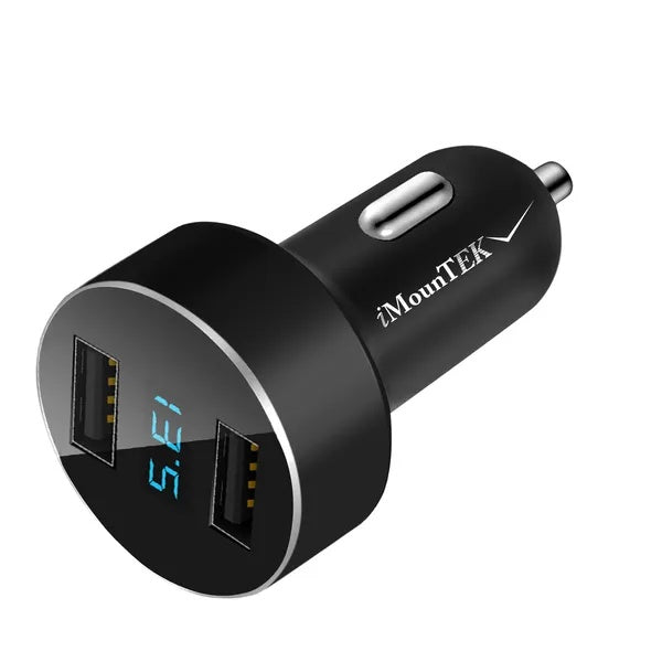 Dual USB Car Charger Adapter Aluminum Alloy Fast Car Charging - 5 - CJ
