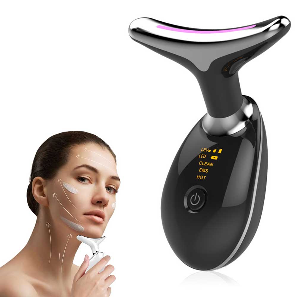 Neck Face Massager Face Sculpting Tool 3 Colour Modes And Vibration For Facial Massager For Double Chin - 5 - CJ
