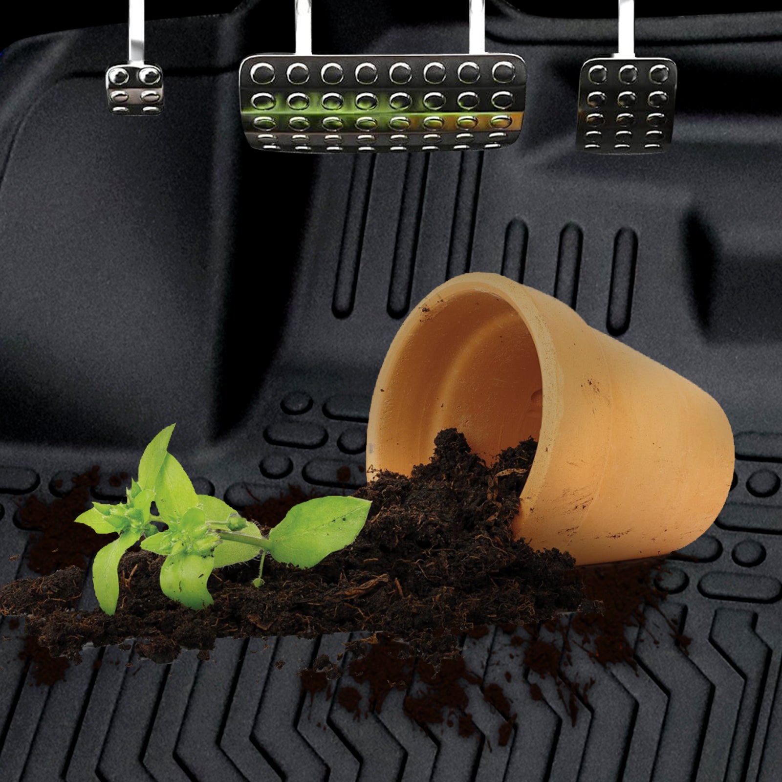 Car Floor Mats For 23 - 24 CRV Hybrid Black All - Weather TPE Rubber Car Mats - 5 - cjdropshipping