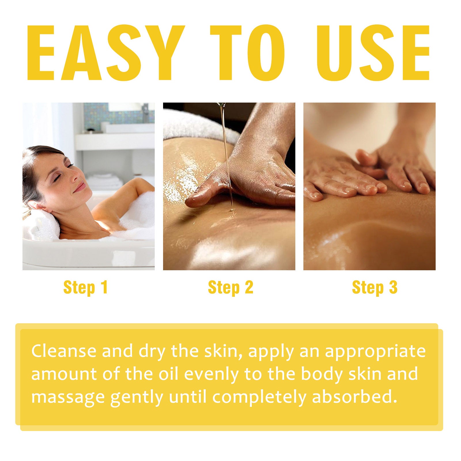 EELHOE Handcrafted Body Oil, Relieve Dry Skin Moisturizing Smooth Skin Carry Bright Color Of Skin Body Massage Oil - 5 - CJ