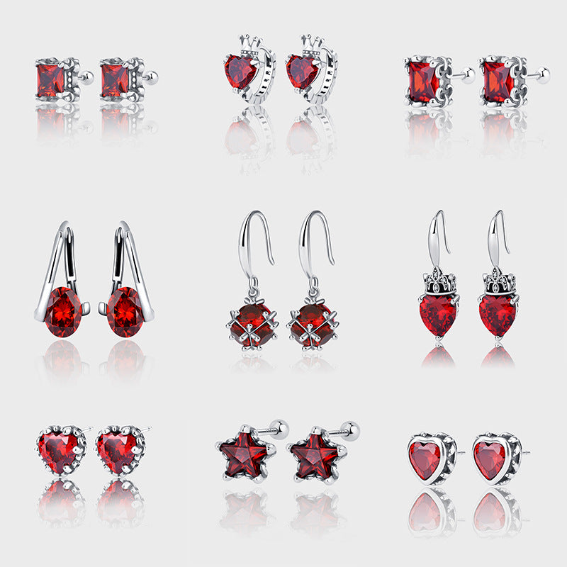 925 Sterling Silver Ins Vintage Exaggerated Earrings Female Earrings - 4 - https://x.com/titan_prim62775J