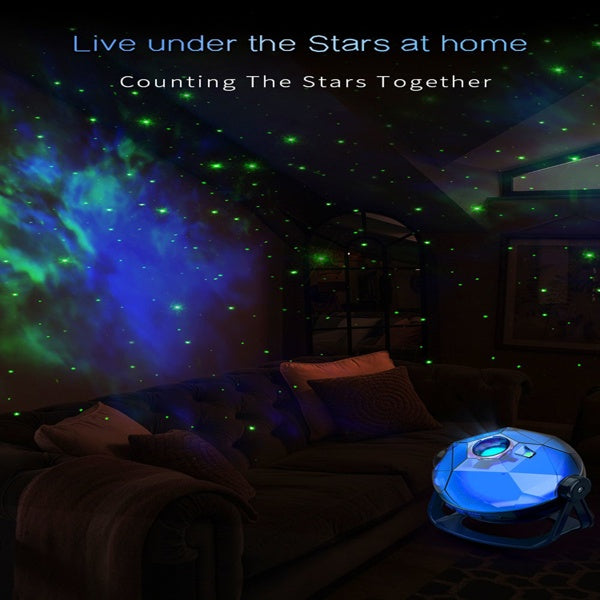 Galaxy Starry Sky Projection Lamp, Indoor Atmosphere Lighting Decoration - 5 - CJ