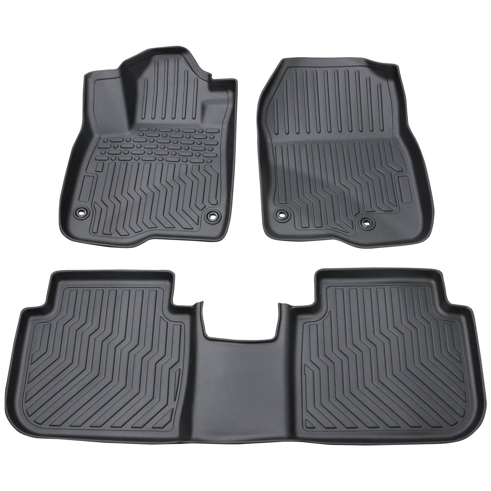 Car Floor Mats For 2023 CRV Hybrid Black All - Weather TPE Rubber Car Mats - 5 - CJ