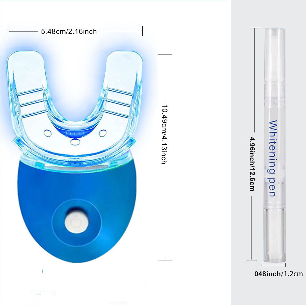 Teeth Profession Kit - 5X LED Light Tooth With 3pcs Pens,1 Desensitization Pen,1 Mouth Trays Restores Your White Smile,pefect Gift For Girlfriend - 5 - CJ