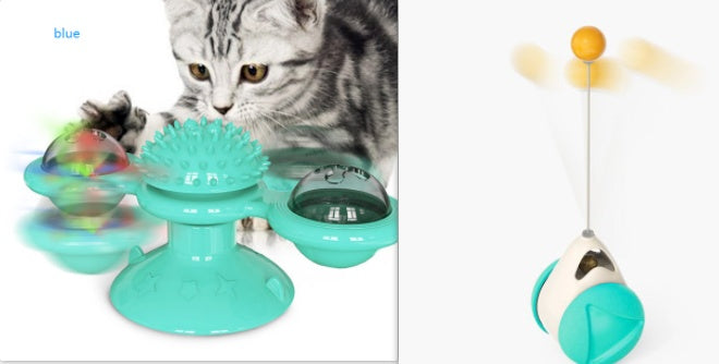 Cat Rotating Windmill Multi - Function Toys Itch Scratching Device Teeth Shining Toy - 0 - CJ - Suit1 - CJJJCWGY01430 - Suit1