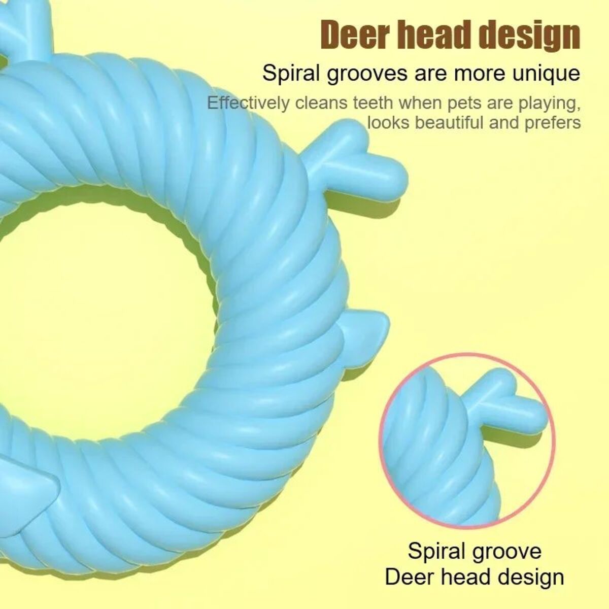 Pet Plush Toy Dog Sound Deer Animal Shape Toy Interactive Dog Teeth Clean Chew Toy Pet Supplies For Small Meduim Large Dog - 5 - CJ