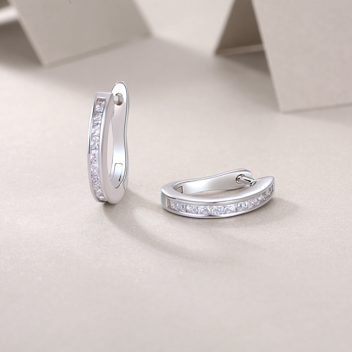 1Touch Tenderness - Fashionable And Luxurious Diamond Jewelry Earrings Set With Moissanite S925 Sterling Silver And Platinum - plated Stud Earrings Prohibit TikTok sales - 5 - cjdropshipping