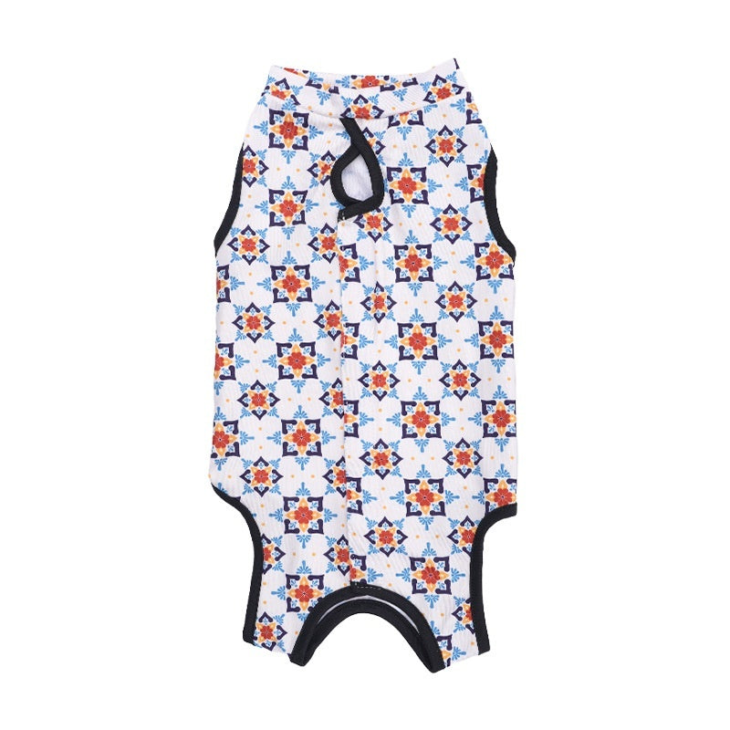 Cat Sterilization Clothing Post - operation Printing Series Four Seasons - 0 - CJ - Sterilization Velcro 14 - XL - CJYD228121856DW