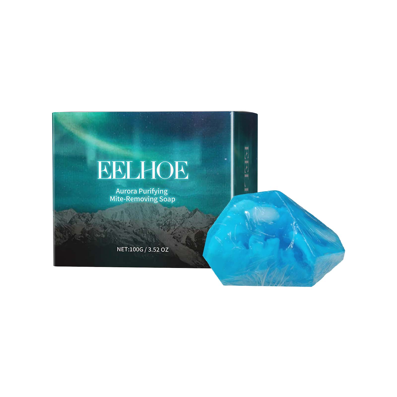 EELHOE Aurora Purifying Mite - Removing Soap, Deep Cleansing Facial Body Skin Fade Acne Print Multi - Effect Cleansing Soap - 5 - CJ