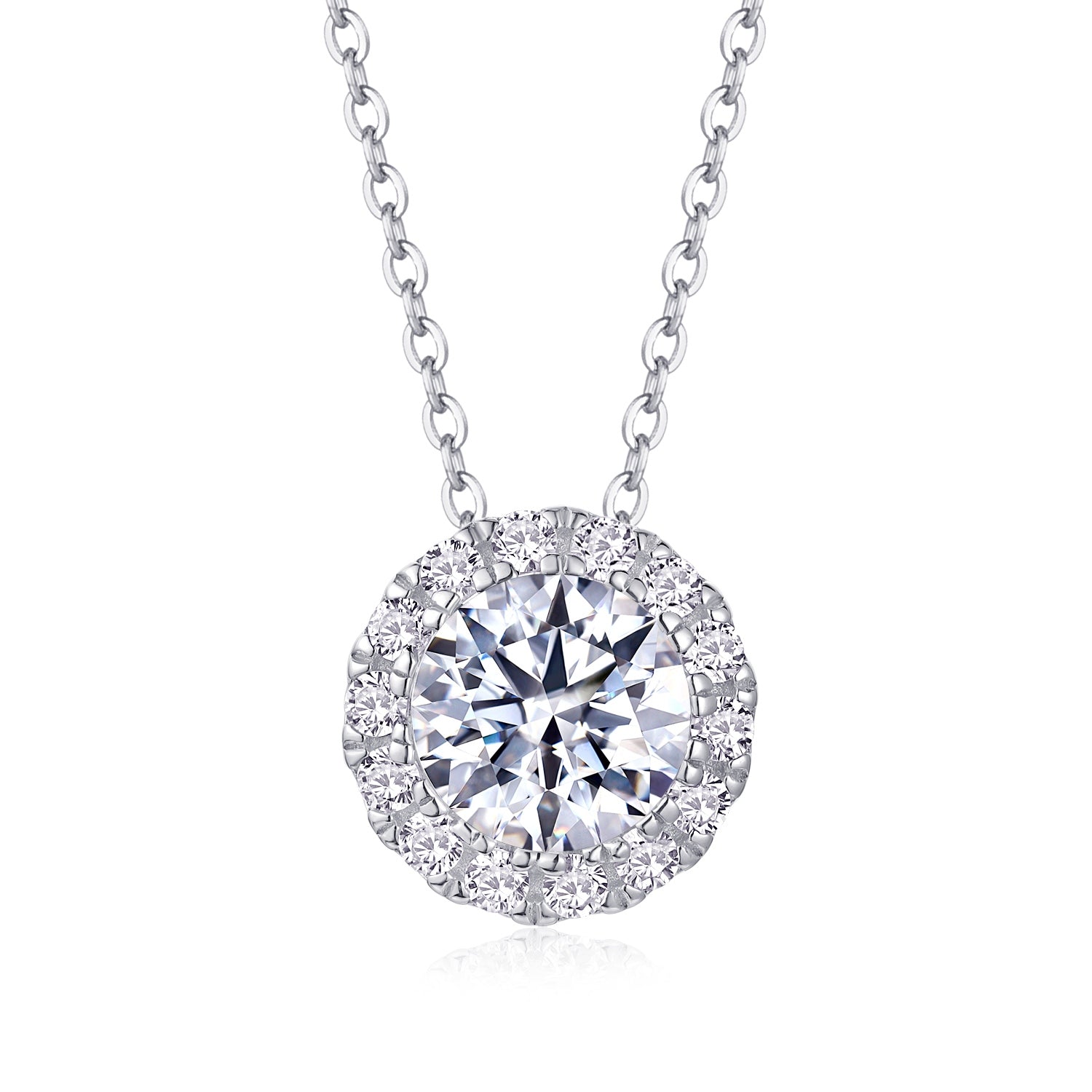 1Legend Of The Starry Night - A Fashionable And Luxurious Diamond Jewelry Pendant Set With 2 - carat Moissanite S925 Sterling Silver And Platinum Plating Prohibit TikTok sales - 5 - CJ