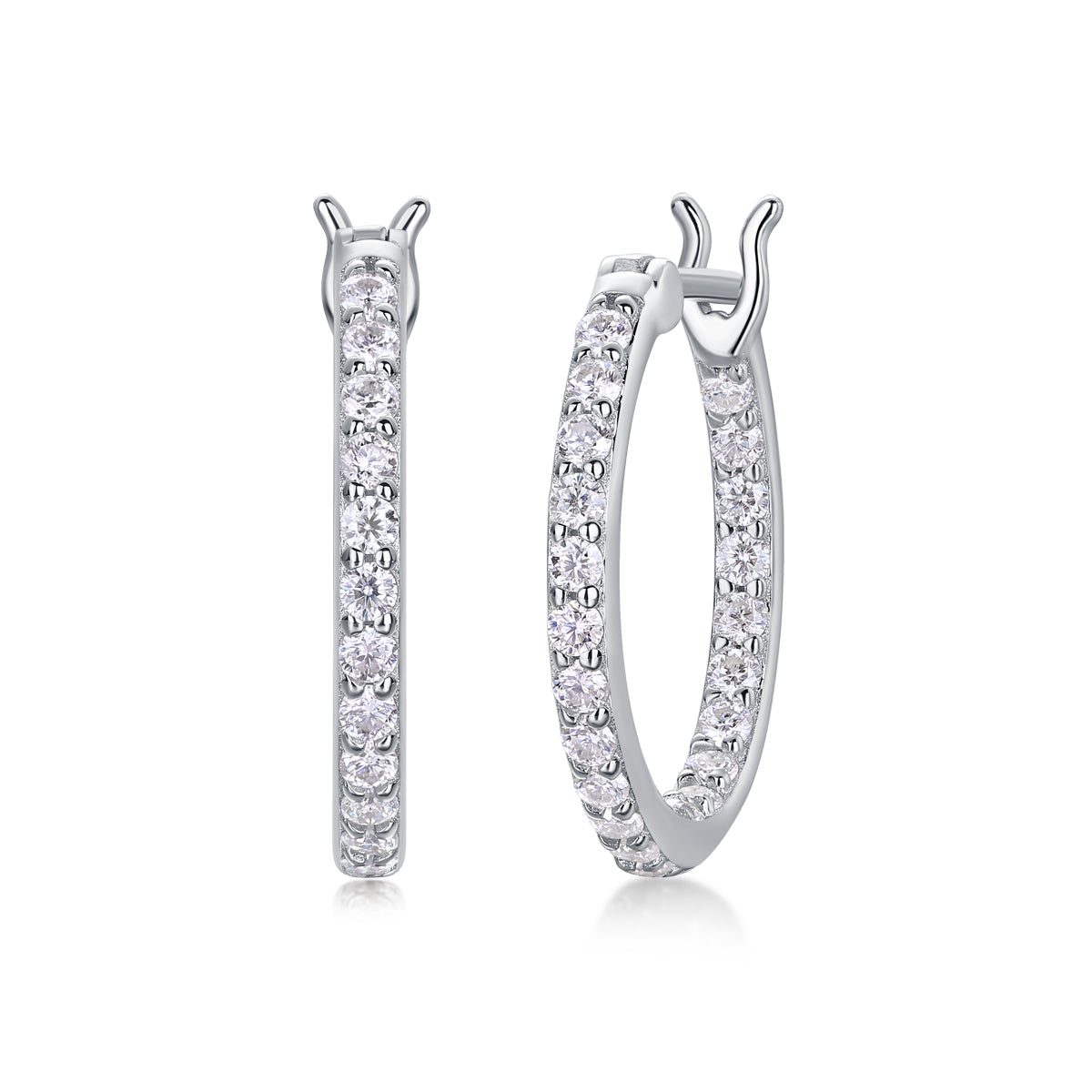 1Streamer Diamond Set With Moissanite Silver Earrings Luxury Fashion Diamond Earrings Stud Earrings Prohibit TikTok sales - 5 - CJ