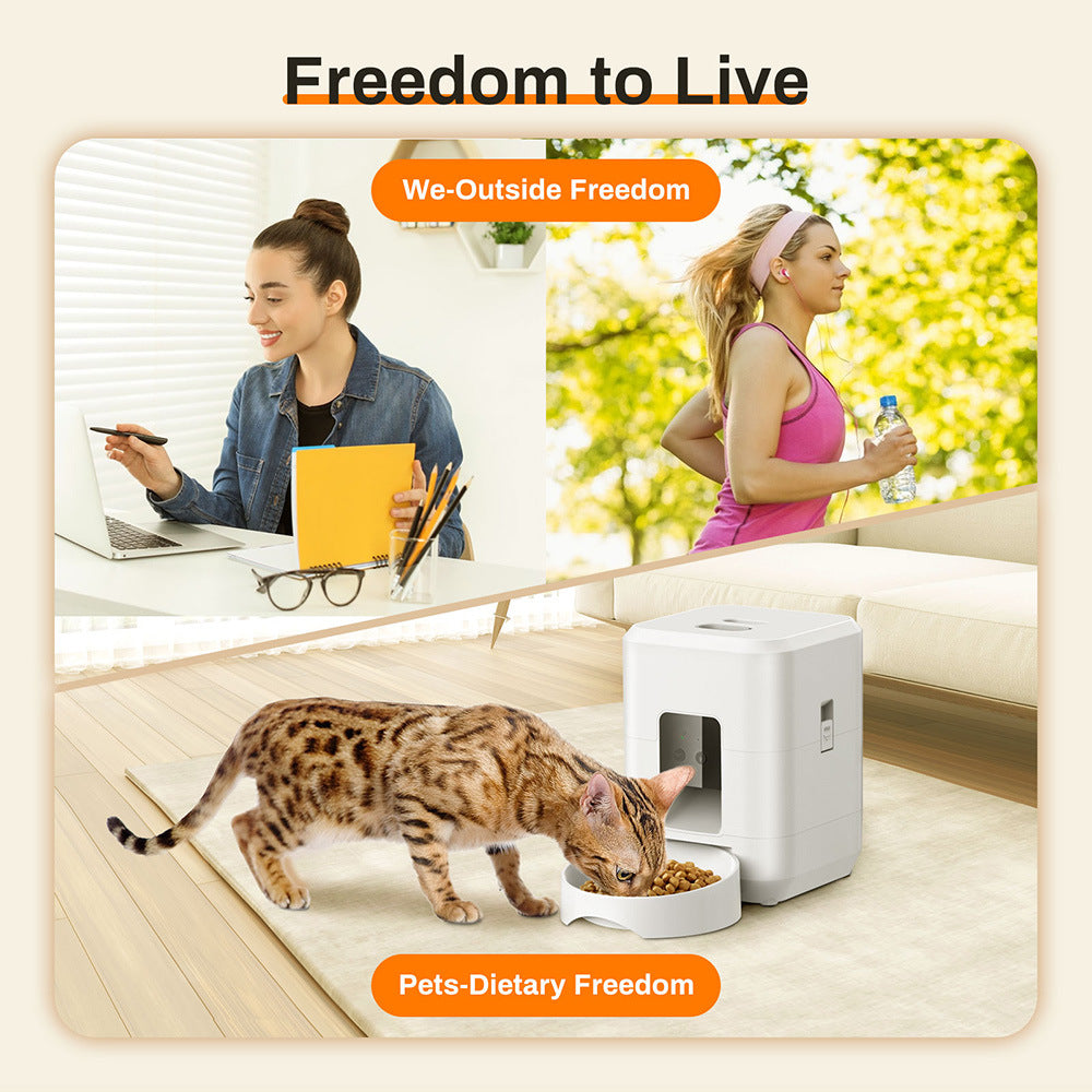 Pet Smart Feeder 2L Dog Feeding Machine WIFI Timing - 0 - CJ