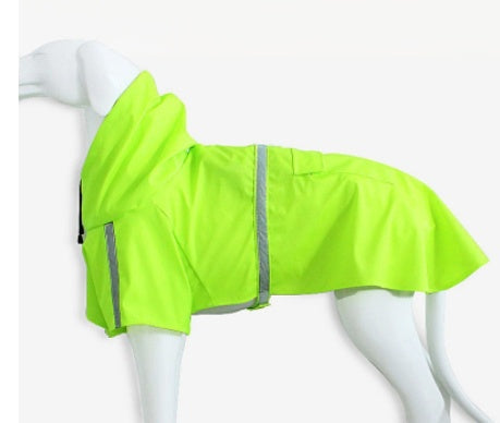 Spring and summer new dog raincoat waterproof cape dog reflective raincoat large dog raincoat - 0 - CJ