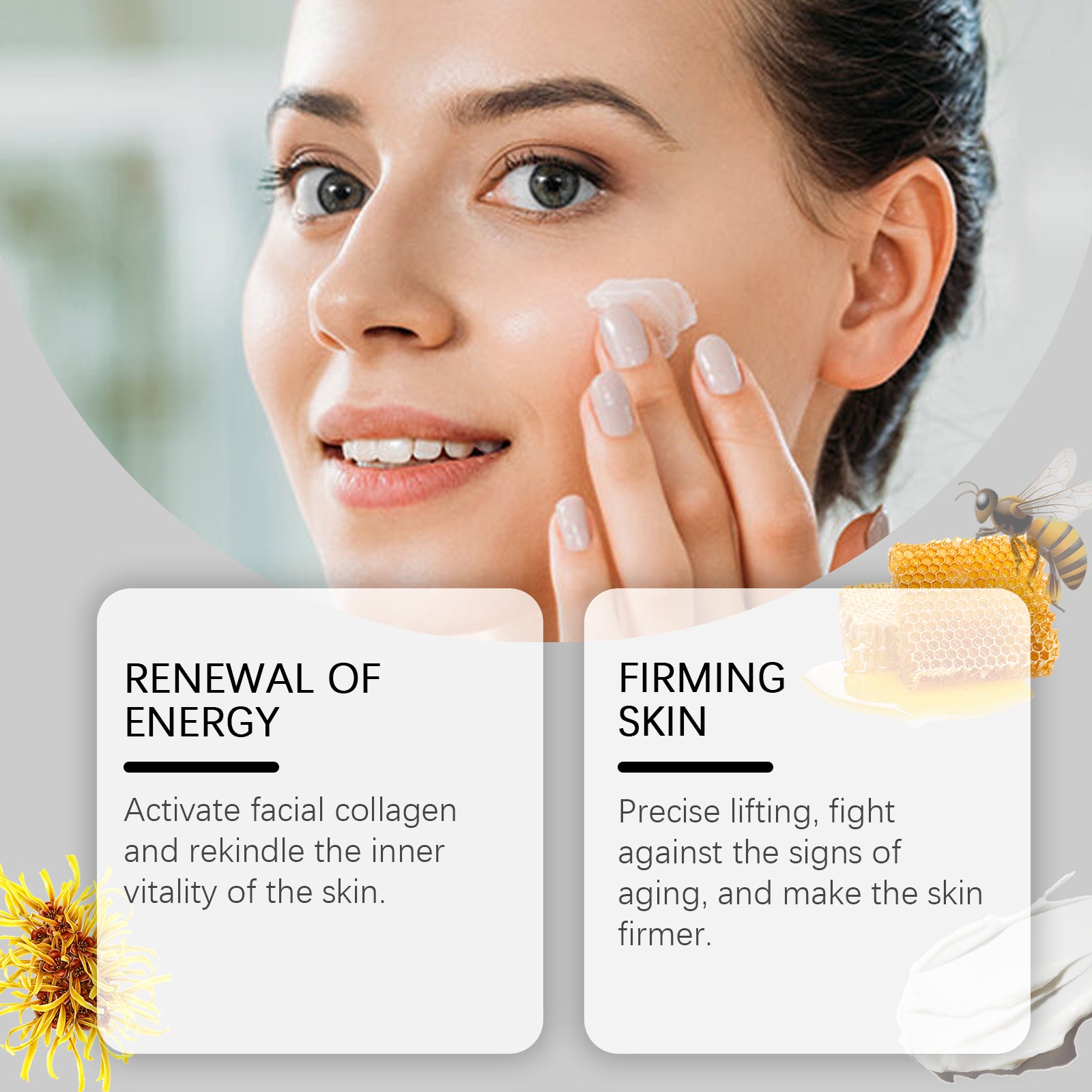 Hoygi Bee Venom Facial Essence, Hydrating, Moisturizing And Refreshing Collagen Firming Skin Care Essence - 5 - CJ