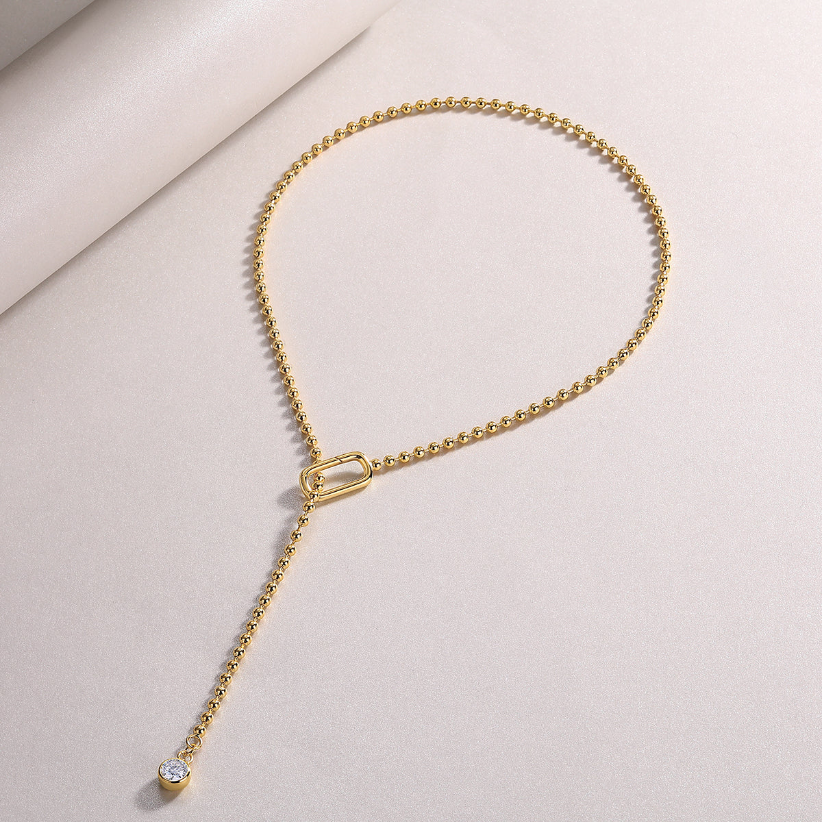 1Gem Tassels Luxury Fashion Diamond Pendant Necklace Set With Mosan Diamond Silver Ornaments Prohibit TikTok sales - 5 - CJ