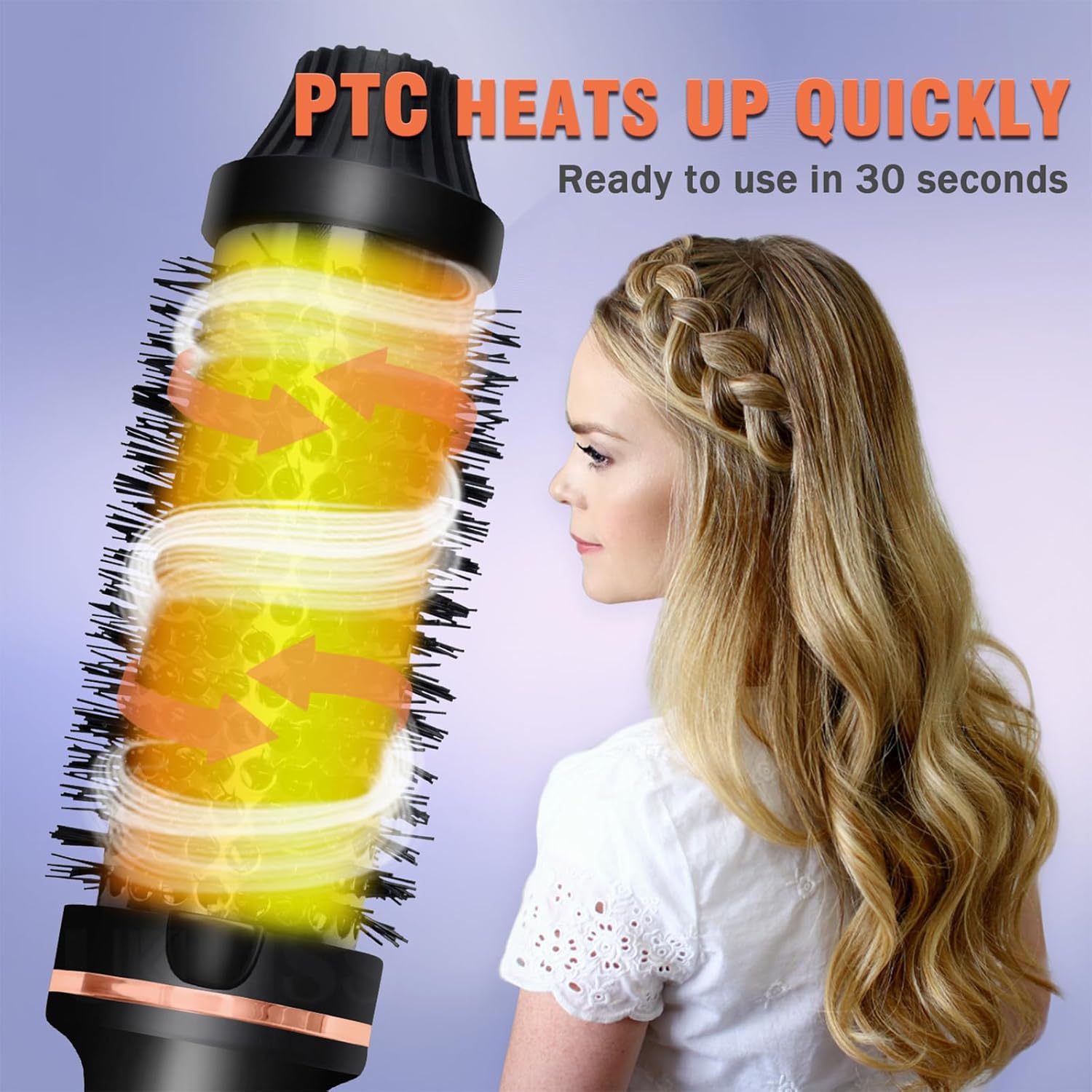 Hot - Air Brushes Thermal Brush 1.5 Inch Curling Iron Volumizing Brush - 5 - CJ