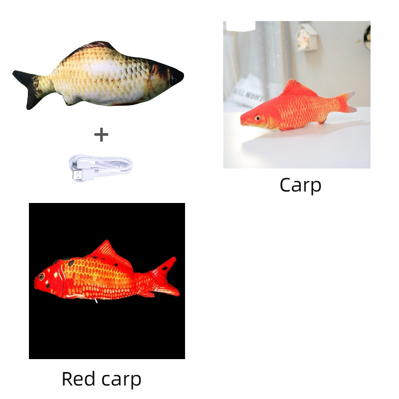 Without Cat Nip Version - Electric Jumping Fish Simulation Electric Fish Toy - 0 - CJ - Set H - CJWJWJMR00725 - Set H