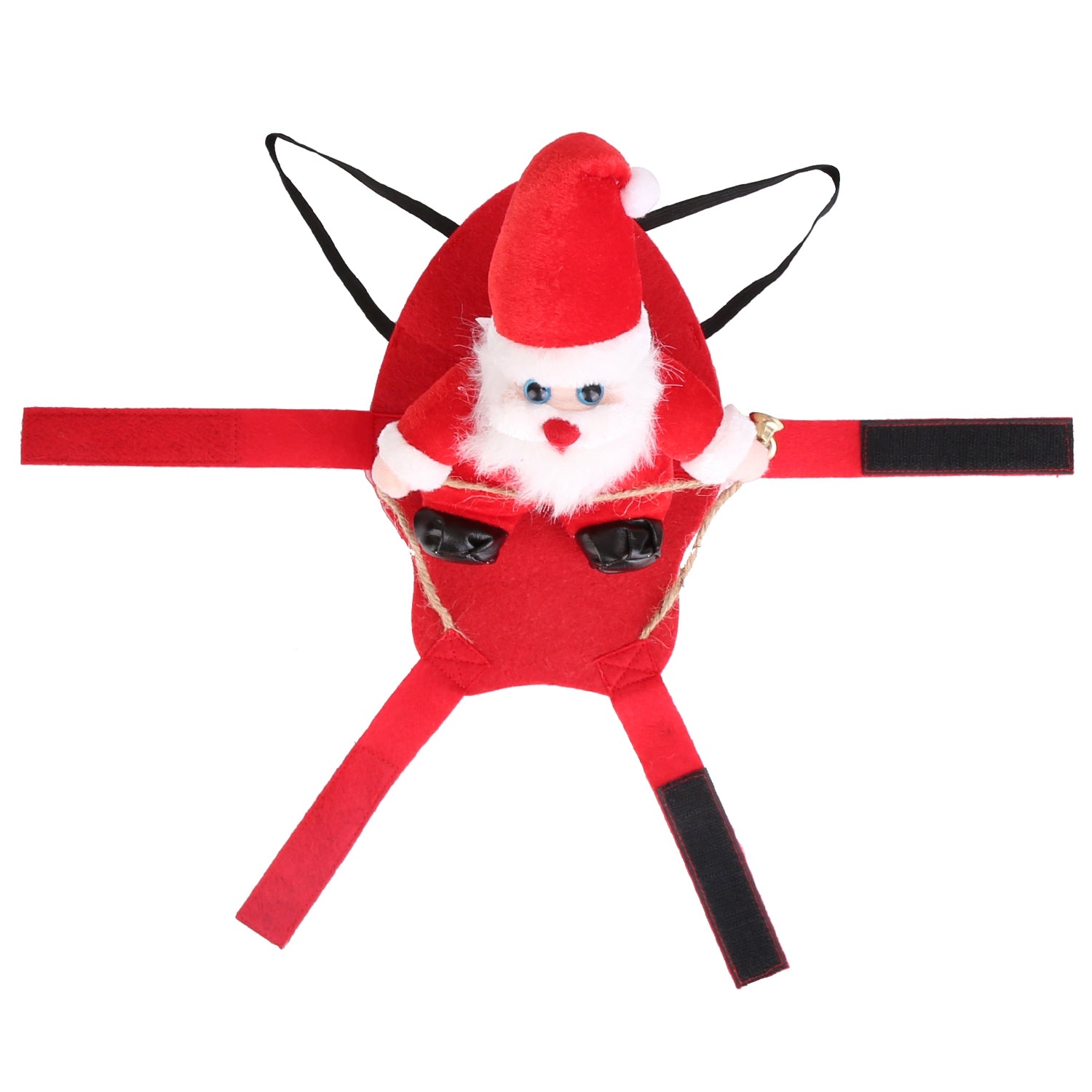 S - M - L - XL Options - 1Pc Pet Christmas Costumes Red Winter Coat For Dog Riding Santa Claus With Bell Clothes New Year Outfit Cosplay Costumes Party Dress Up For Cats - 5 - CJ