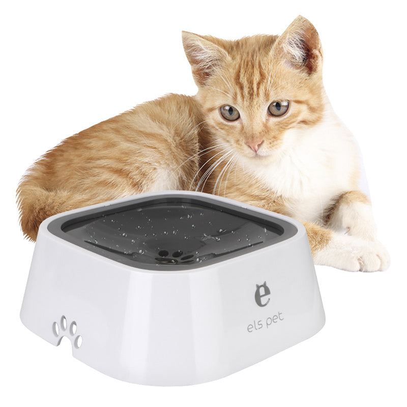 1.5L Cat Dog Water Bowl Carried Floating Bowl Anti - Overflow Slow Water Feeder Dispenser Pet Fountain ABS&PP Dog Supplies - 0 - CJ