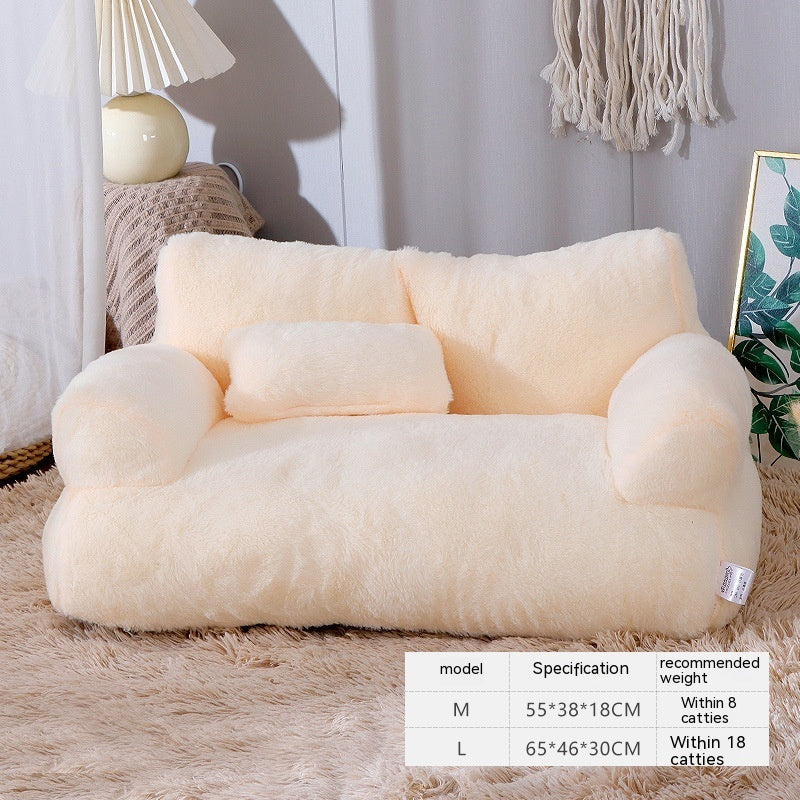 Luxury Cat Bed Sofa Winter Warm Cat Nest Pet Bed For Small Medium Dogs Cats Comfortable Plush Puppy Bed Pet Supplies - 0 - CJ