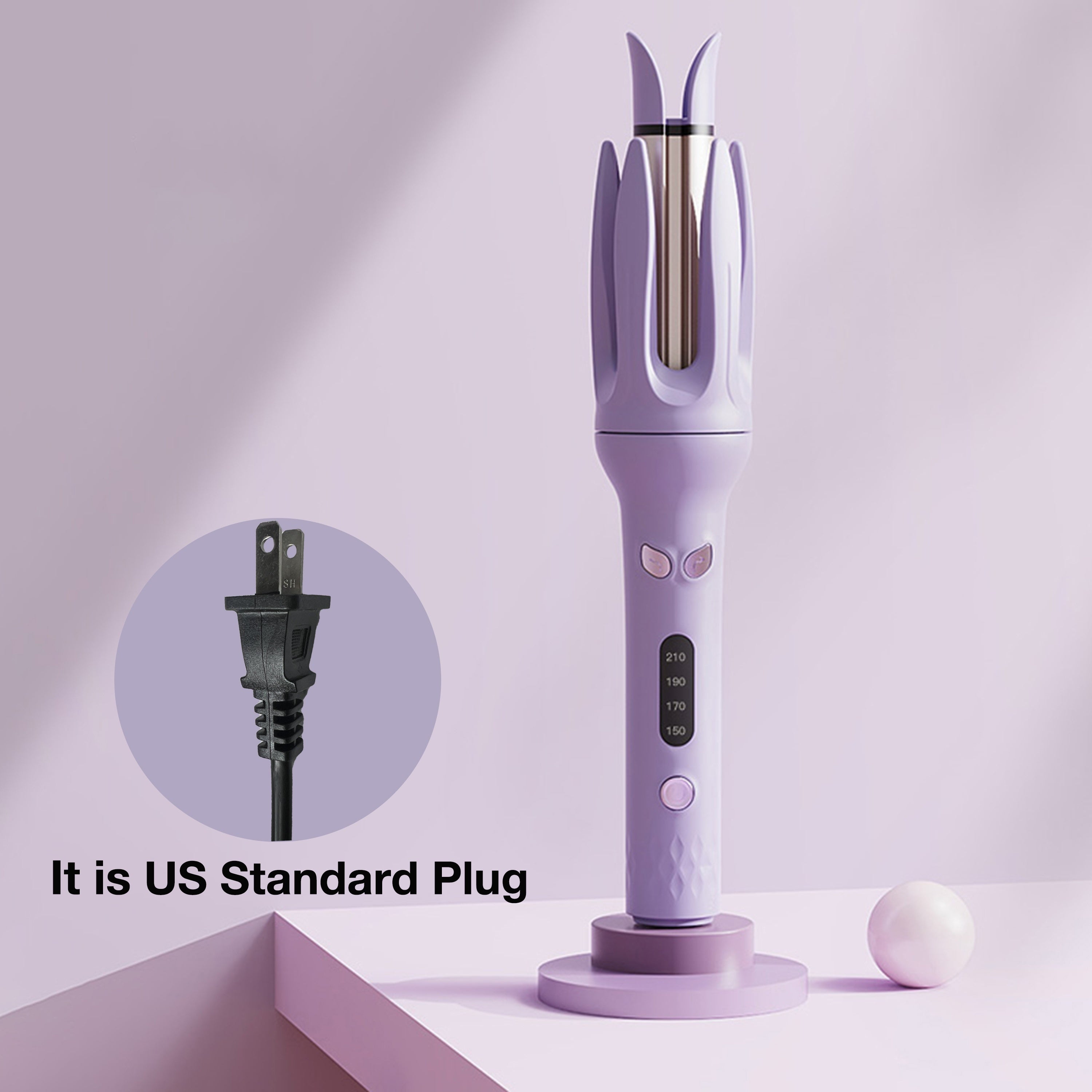 Automatic Hair Curler, 28mm Barrel, 4 Temperature Modes, Negative Ion Generator, Smart Timer And Sensor, Auto Off For Safety - 5 - CJ