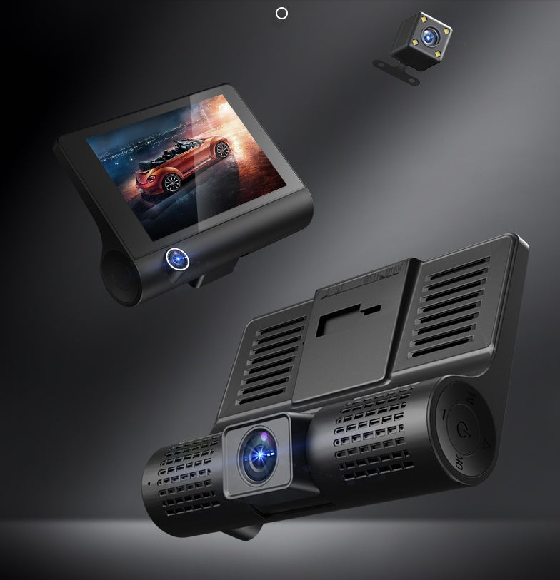 1080P High - definition Three - record Driving Recorder - 0 - CJ