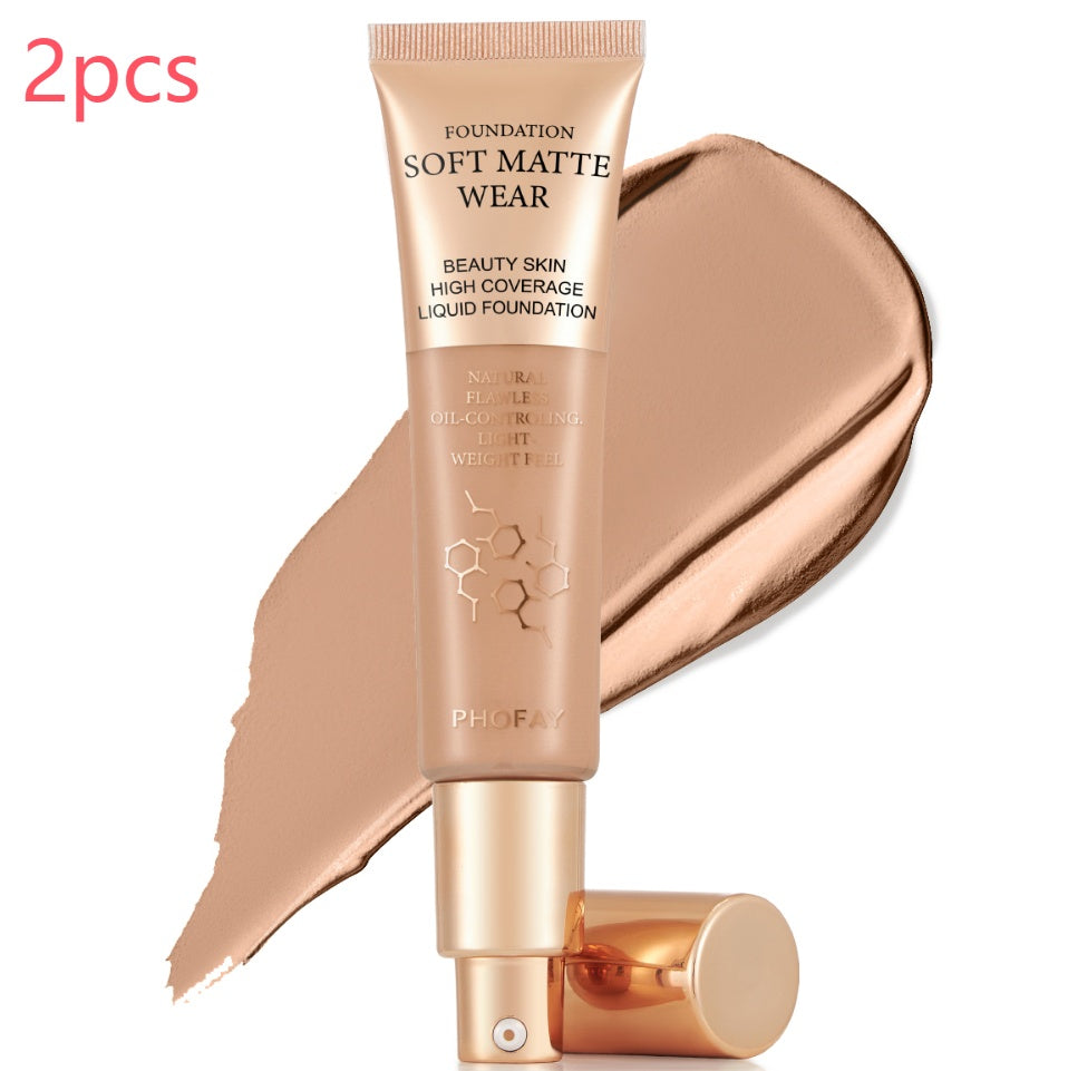 PHOFAY Full Coverage Foundation - 4 - CJ - 06 2pcs - CJCZ212019618RI