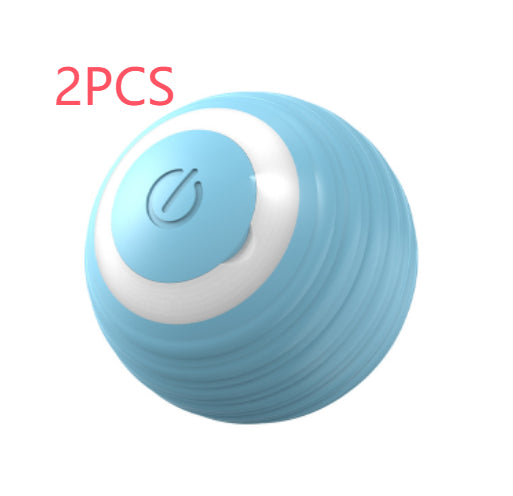 Automatic Moving Bouncing Rolling Ball Smart Cat Toy Ball Self - Moving Kitten Toy For Indoor Cat Kitten - 0 - CJ - Blue 2PCS - Rechargeable - CJMY191983406FU