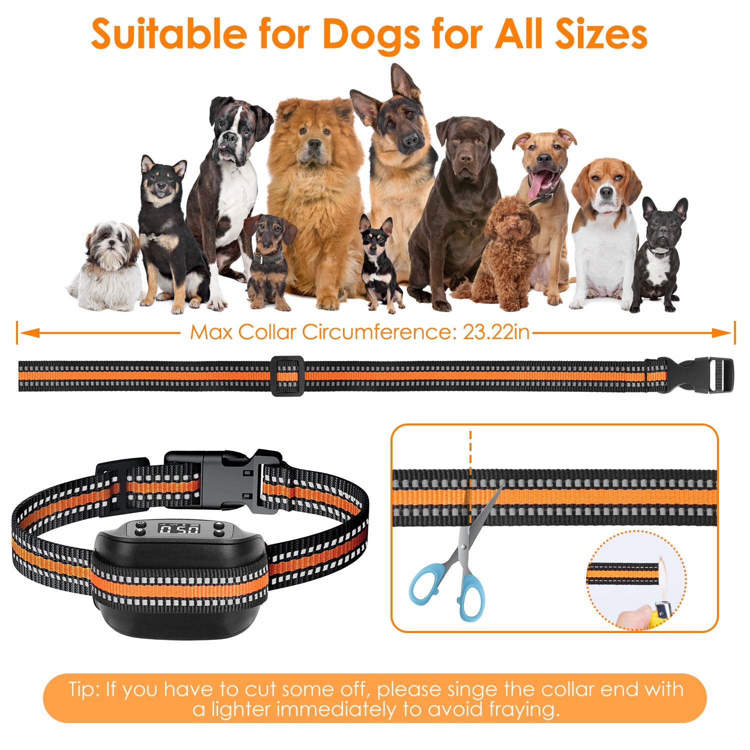 2 In 1 Dog GPS Fence Tracker Wireless GPS Dog Fence GPS Dog Collar With 32 - 2887FT Radius IPX6 Waterproof For Small Medium Large Dogs - 5 - CJ