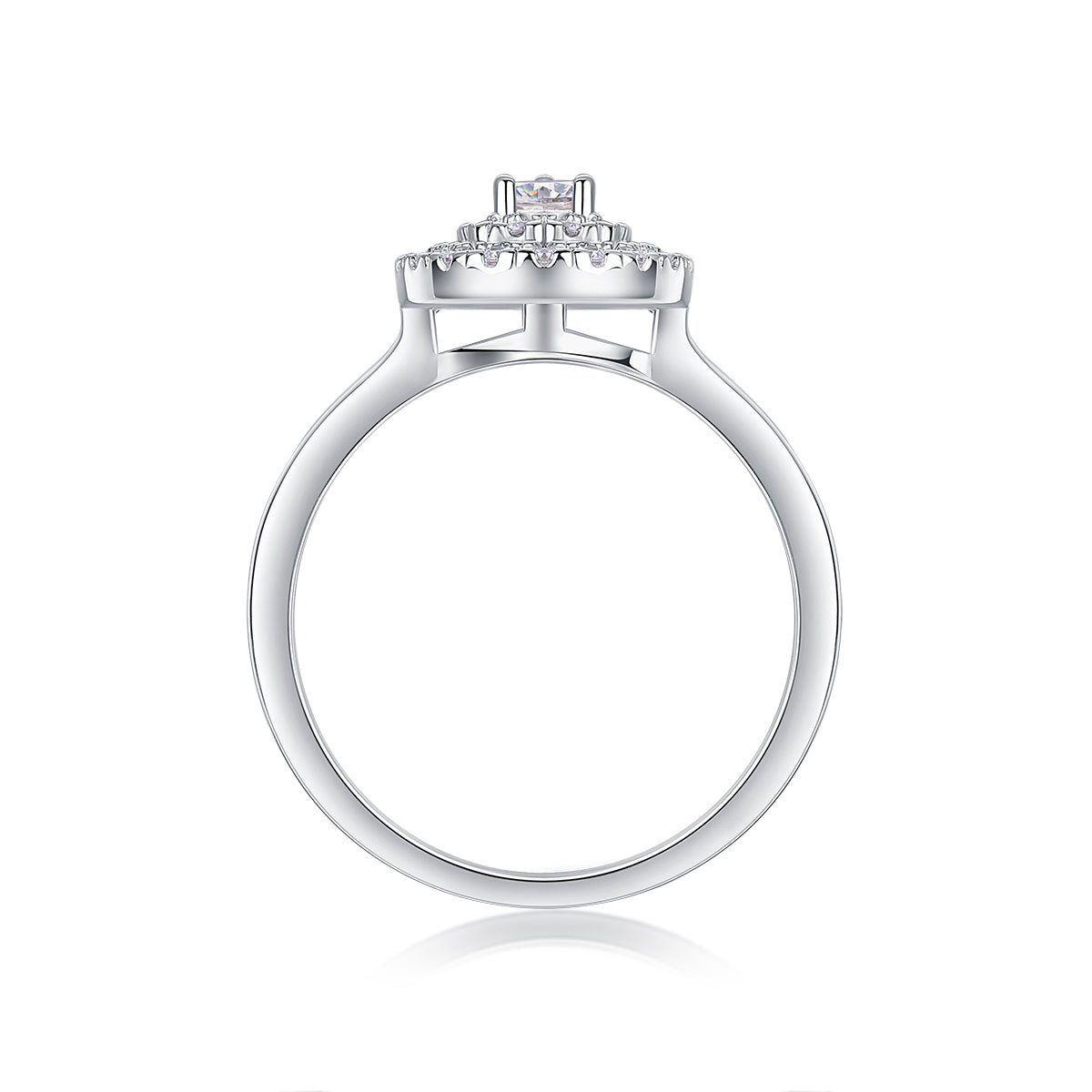 1Set Of Large Diamond Rings Luxury Fashion Set With Moissanite Silver Rings Prohibit Tk Sales - 5 - CJ