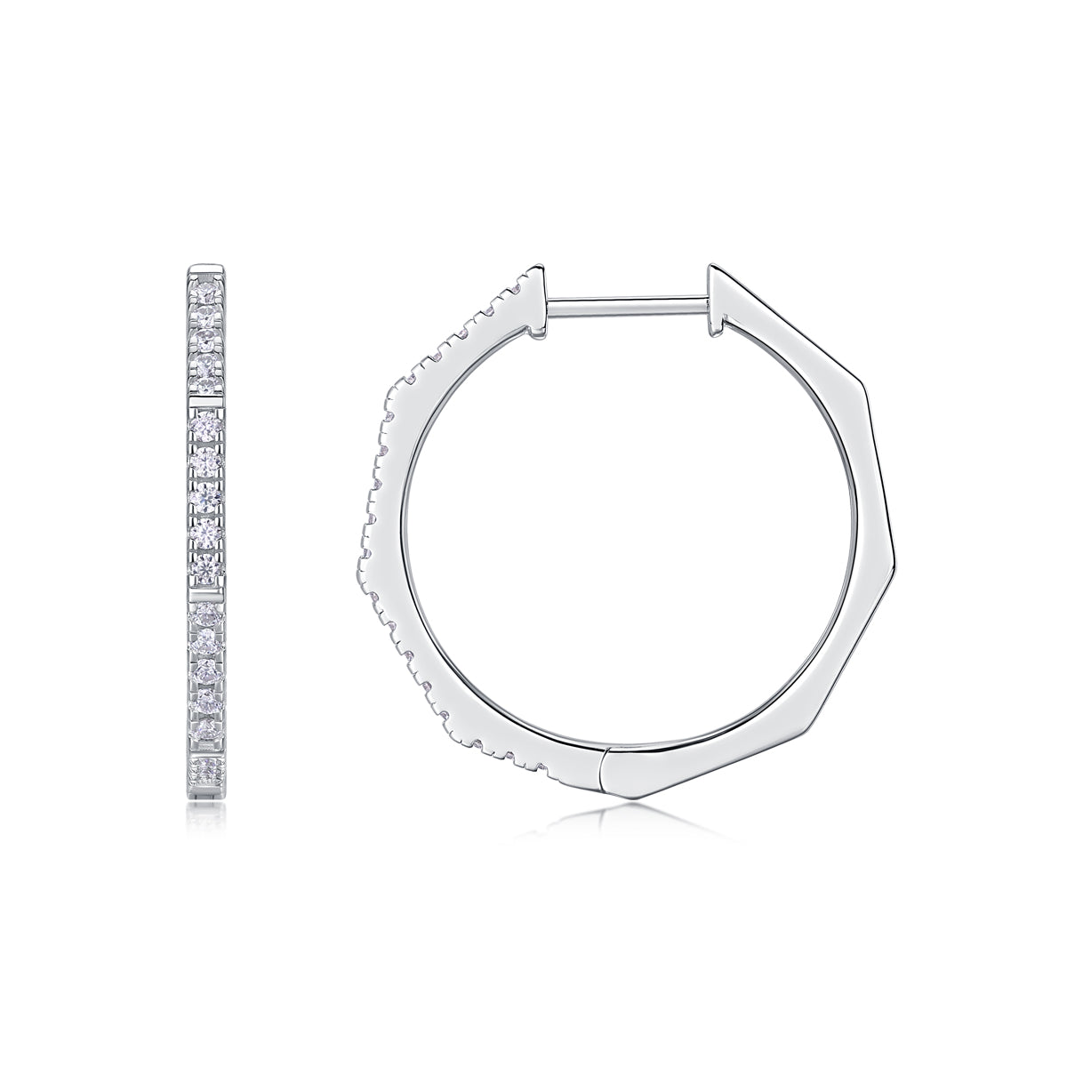 1Modern Star Ring - Fashionable Earrings And Stud Jewelry Set With Moissanite S925 Sterling Silver And Platinum - plated Diamonds Prohibit TikTok sales - 5 - CJ