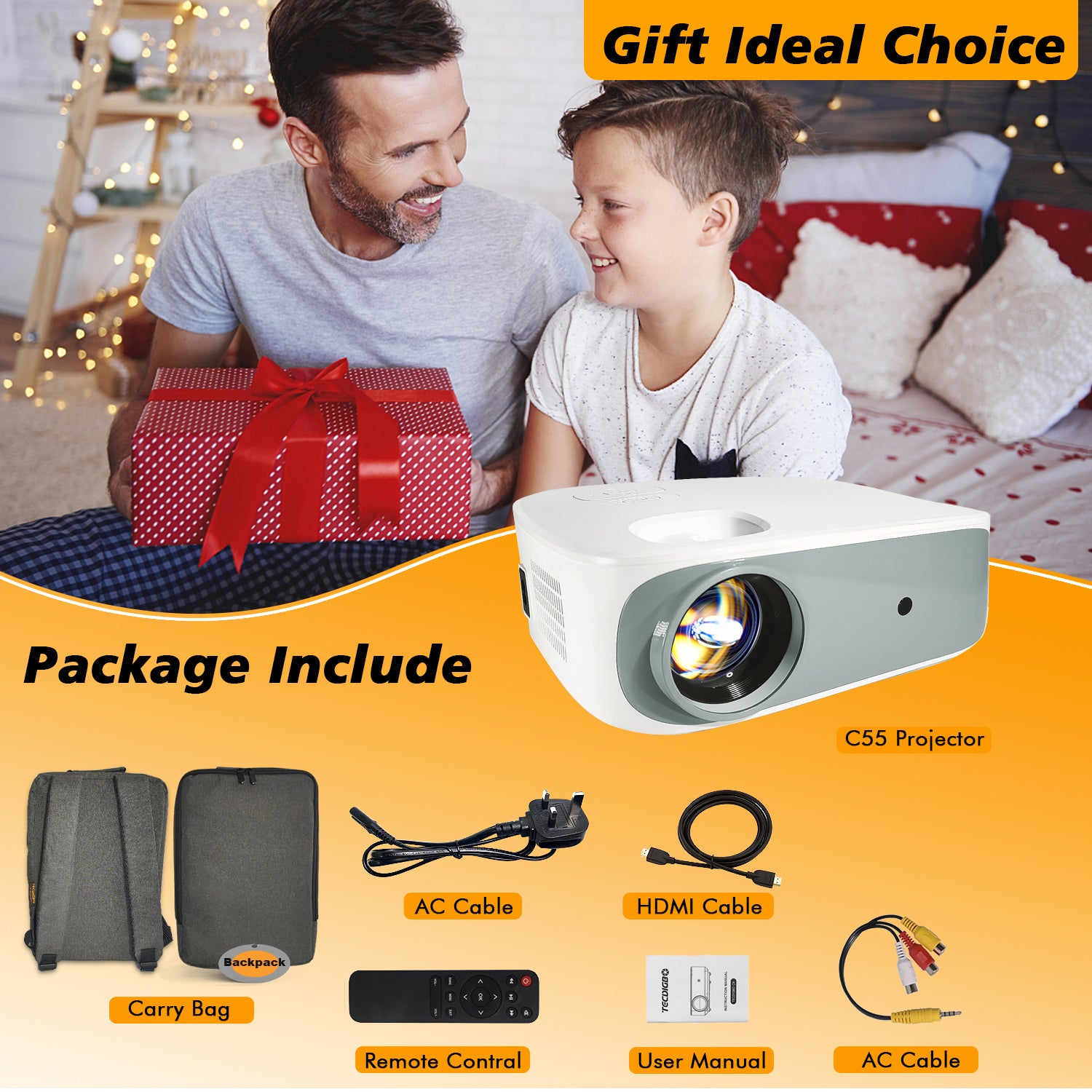 4K 5G Bluetooth Projector 4D Keystone Correction Native 1080P Full HD Outdoor Movie Projector For Smart Phone Laptop PC DVD TV PS4 - 5 - CJ