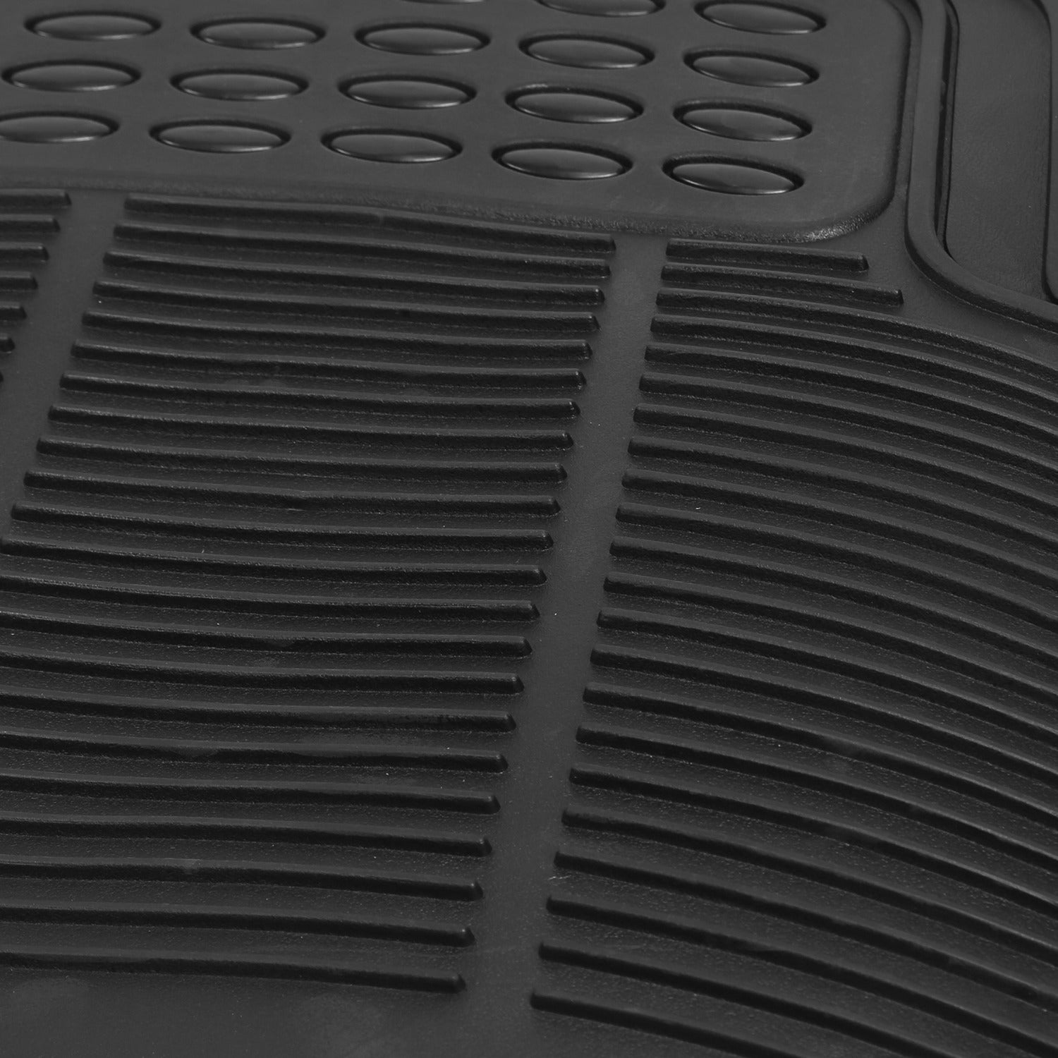 Set Of 3Pcs Automotive Floor Mats Set Front Rear PVC Rubber Floor Mats Heavy Duty Drive Vehicle Car Mats With Trimmable Design Fit Most Cars SUVs Trucks - 5 - cjdropshipping