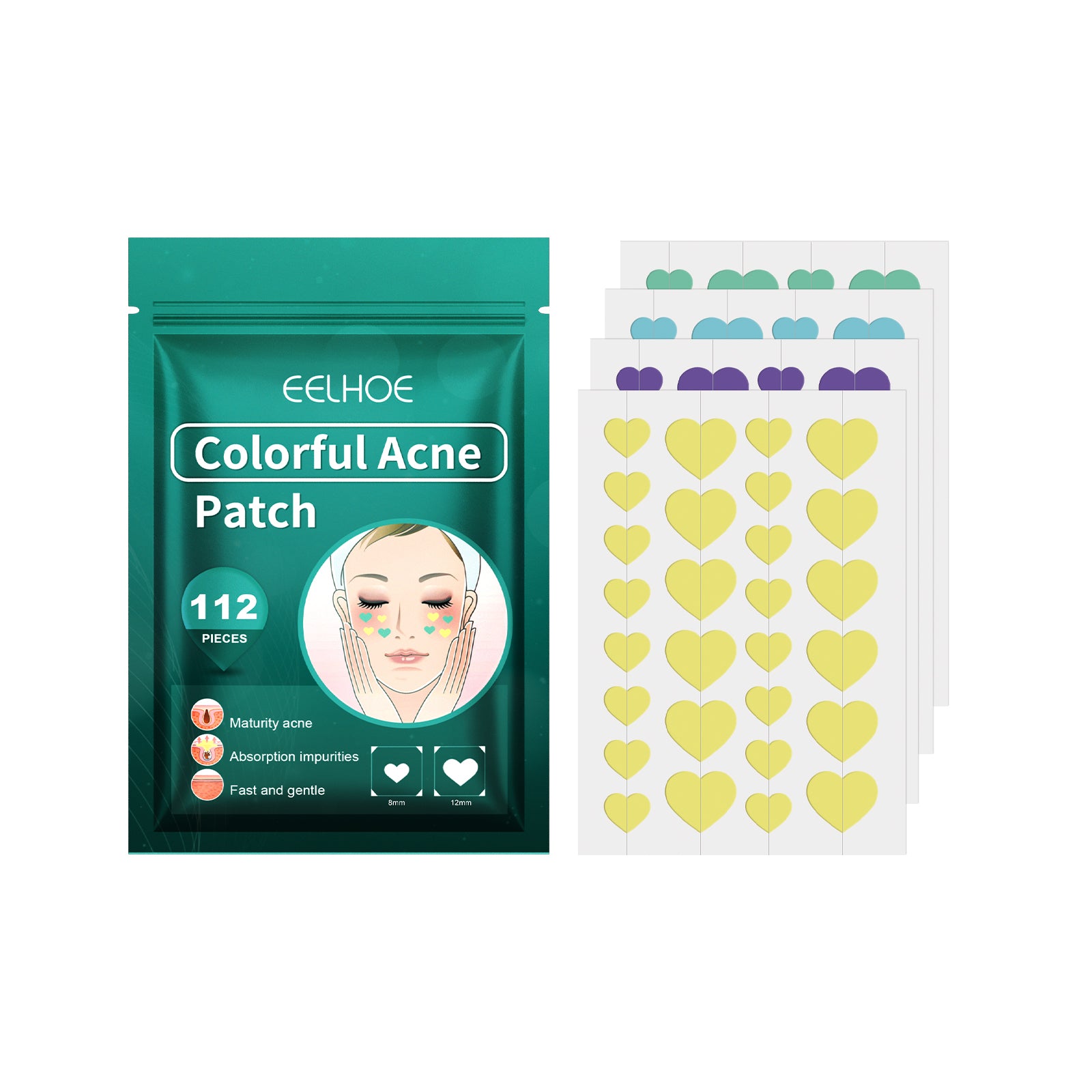 EELHOE Love Acne Patch Gentle Cleansing Acne Patch Fades Facial Acne Marks And Spots Facial Cleansing Care - 5 - CJ