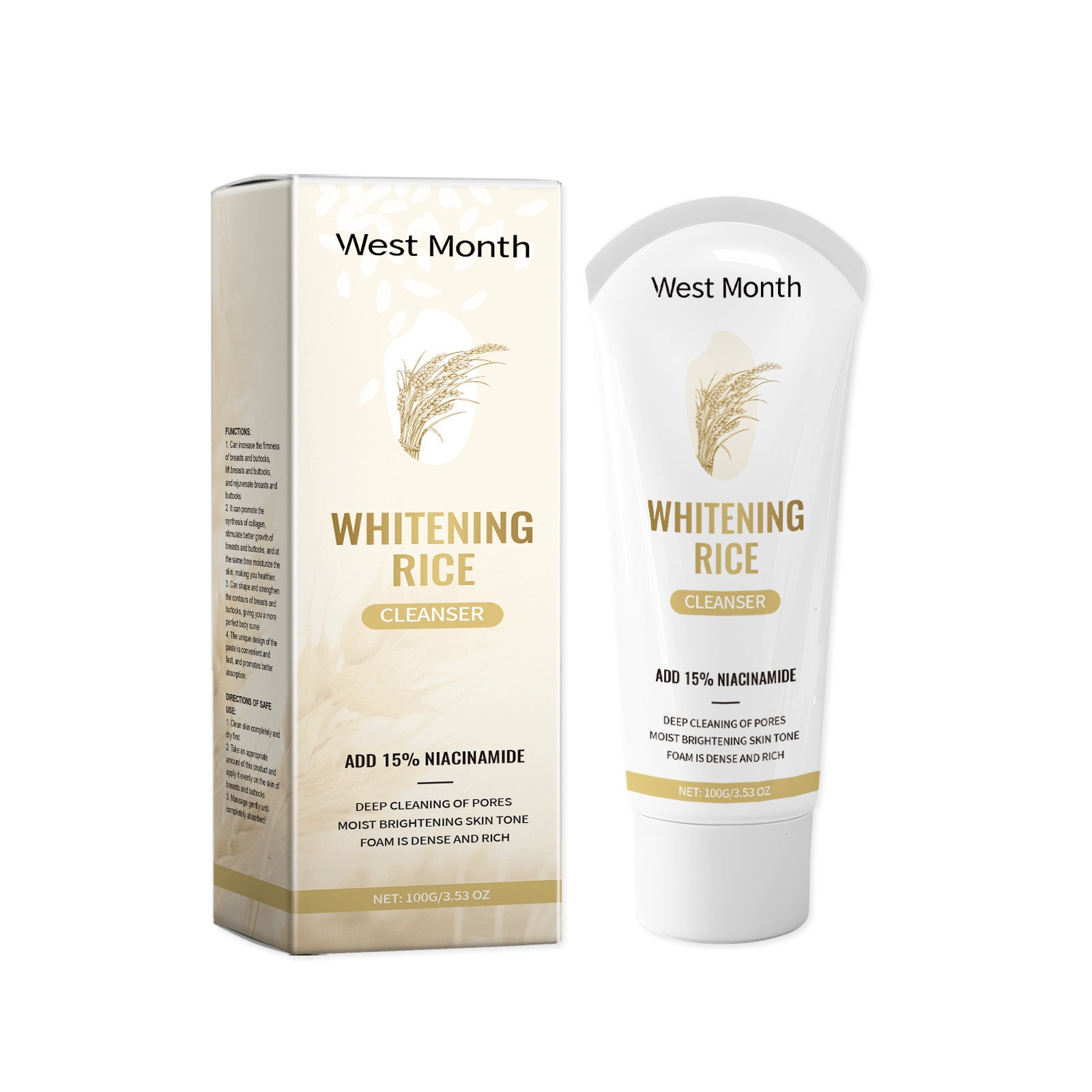 West&Month Blackhead Cleanser, Cleanses Face And Moisturizes Skin With Gentle Nourishing Foam Cleanser - 5 - CJ