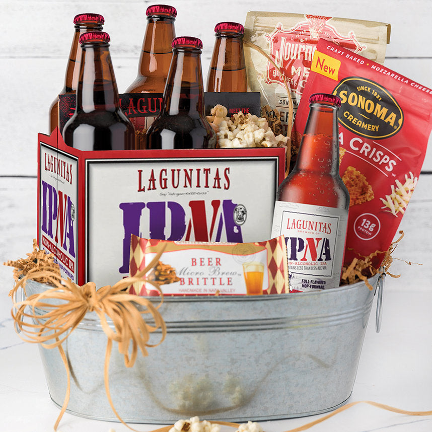 Cheers to Chill: Non - Alcoholic IPA & Snacks Gift Box - GreatArrivals