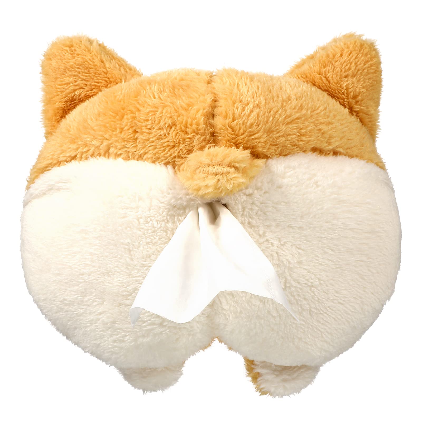 Tissue Box Cover Soft Adorable Corgi Butt Shaped Creative Storage Bag Hanging Pouch Tissue Box Wrapper For Car Home - 5 - CJ