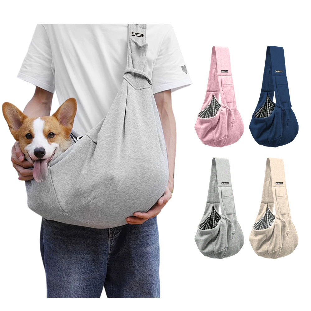 Comfortable Cotton Dog Bag Pet Out Crossbody Shoulder Bag Outdoor Travel Portable Cat Puppy Sling Bag Pet Carrying Supplies - 5 - CJ