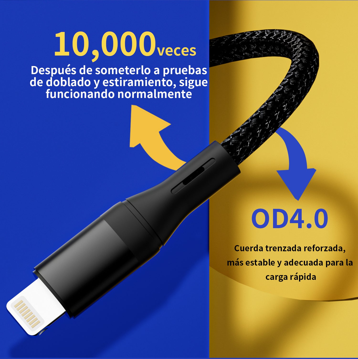 L202 Lightning Cable 2.4A 1M Black USB 3.0 UWINN - 5 - CJ